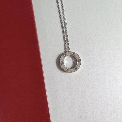 [⭐JeweliWhal]LOVE NECKLACE ADJUSTABLE SILVER