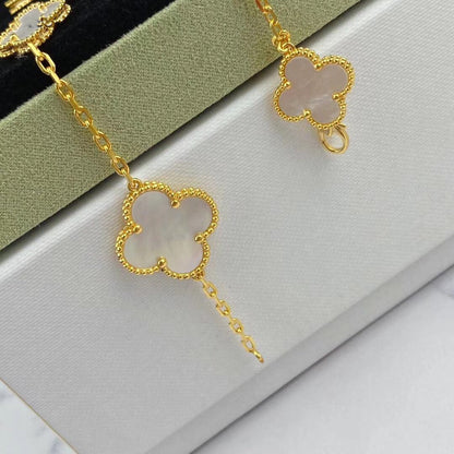 [⭐JeweliWhal]MAGIC CLOVER MOP GOLD BRACELET 5 MOTIFS