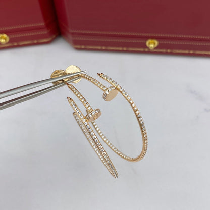 [⭐JeweliWhal]JUSTE EARRINGS FULL DIAMONDS 1.8MM