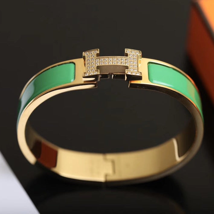 [⭐JeweliWhal]H BRACELET GOLD DIAMOND