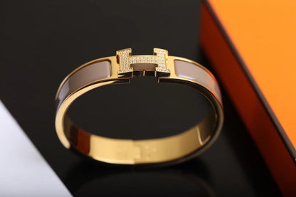 [⭐JeweliWhal]H BRACELET GOLD DIAMOND