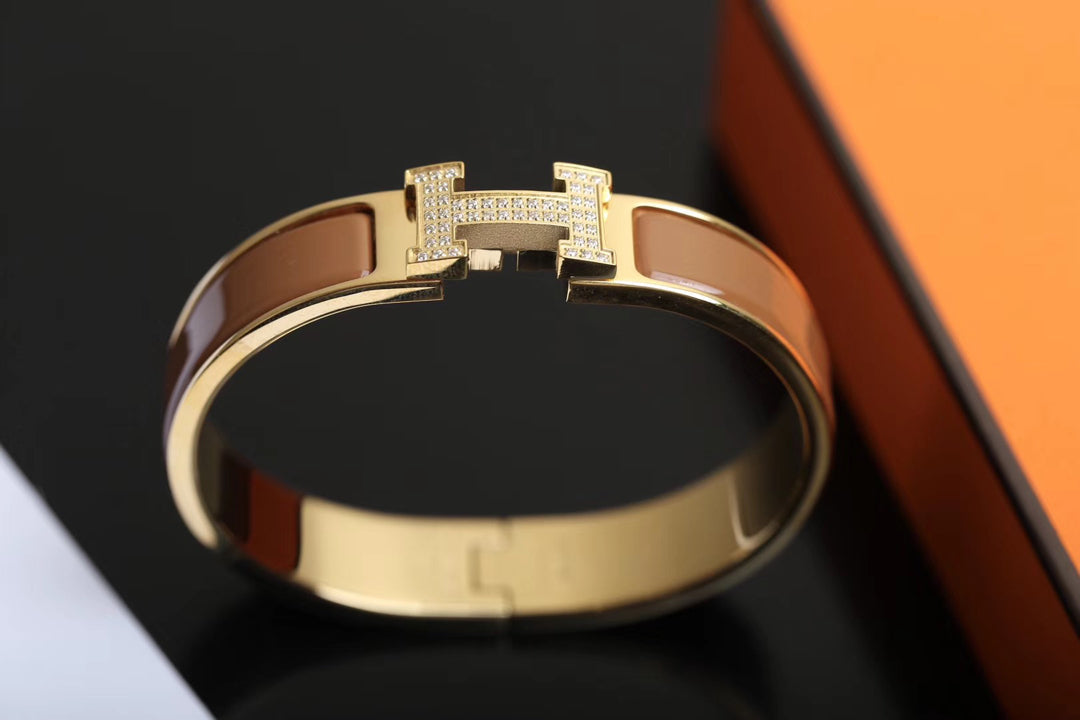 [⭐JeweliWhal]H BRACELET GOLD DIAMOND