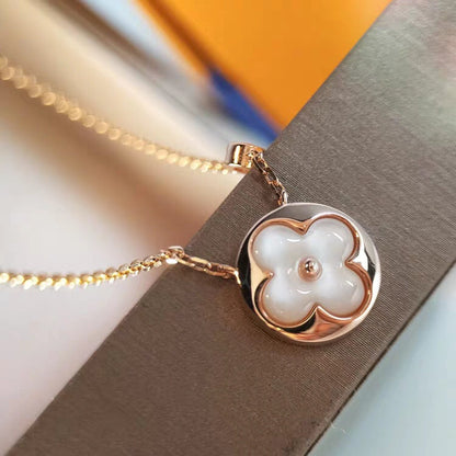 [⭐JeweliWhal]SUN MOP GOLD 1 DIAMOND NECKLACE