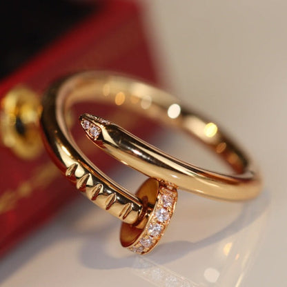 [⭐JeweliWhal]JUSTE RING 2.65MM GOLD DIAMOND