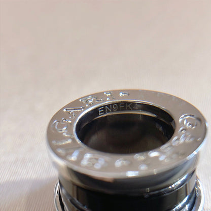 [⭐JeweliWhal]ZERO 1 BLACK CERAMIC SILVER NECKLACE