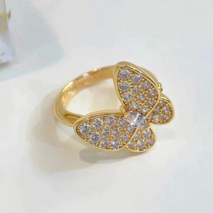[⭐JeweliWhal]BUTTERFLY DIAMOND RING