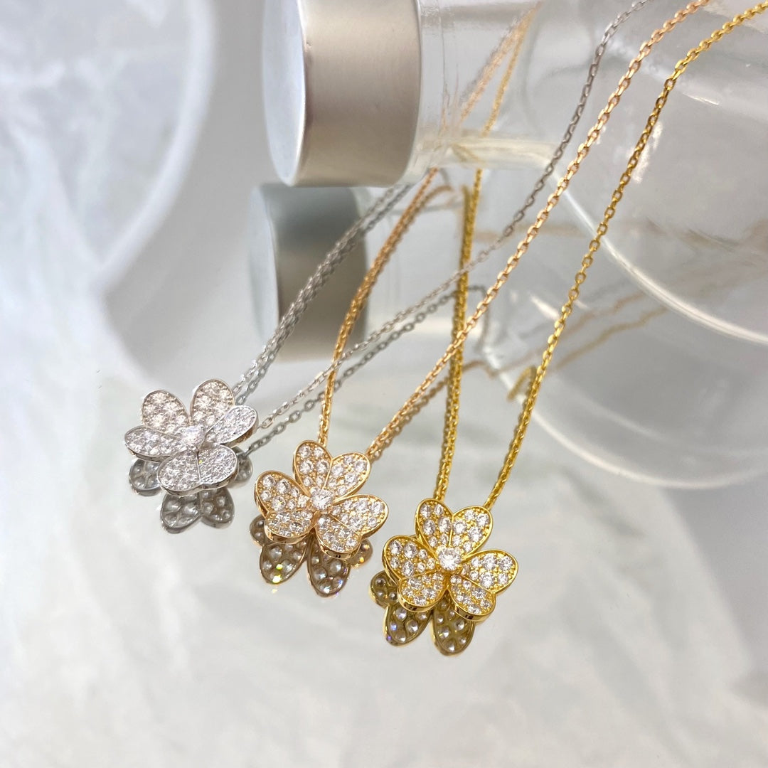[⭐JeweliWhal]FLOWER DIAMOND NECKLACE