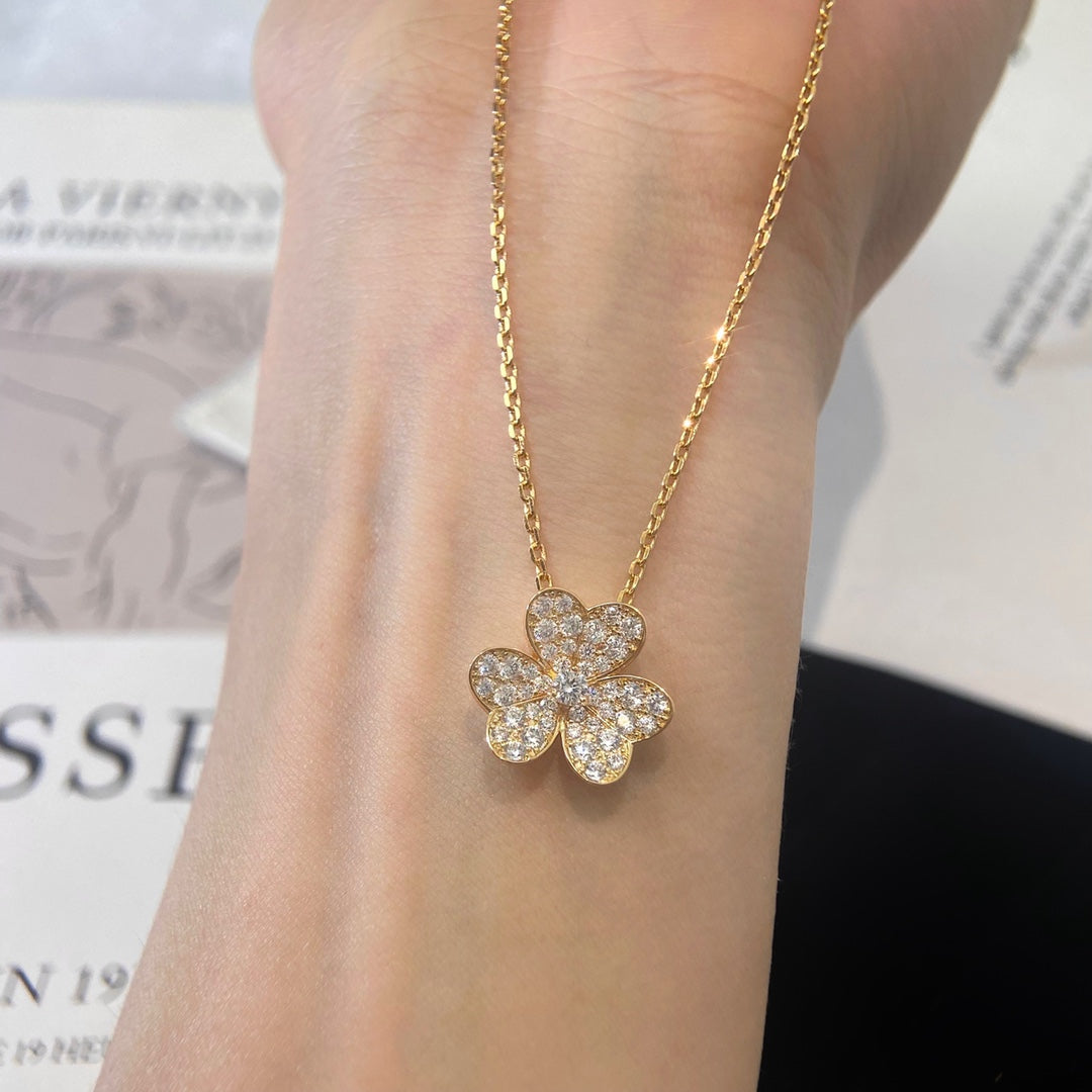 [⭐JeweliWhal]FLOWER DIAMOND NECKLACE