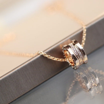 [⭐JeweliWhal]ZERO 1 PINK GOLD DIAMOND NECKLACE