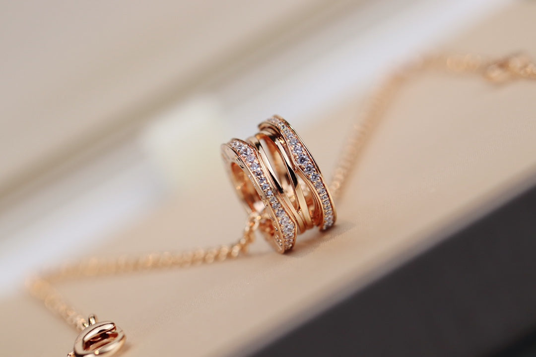 [⭐JeweliWhal]ZERO 1 PINK GOLD NECKLACE