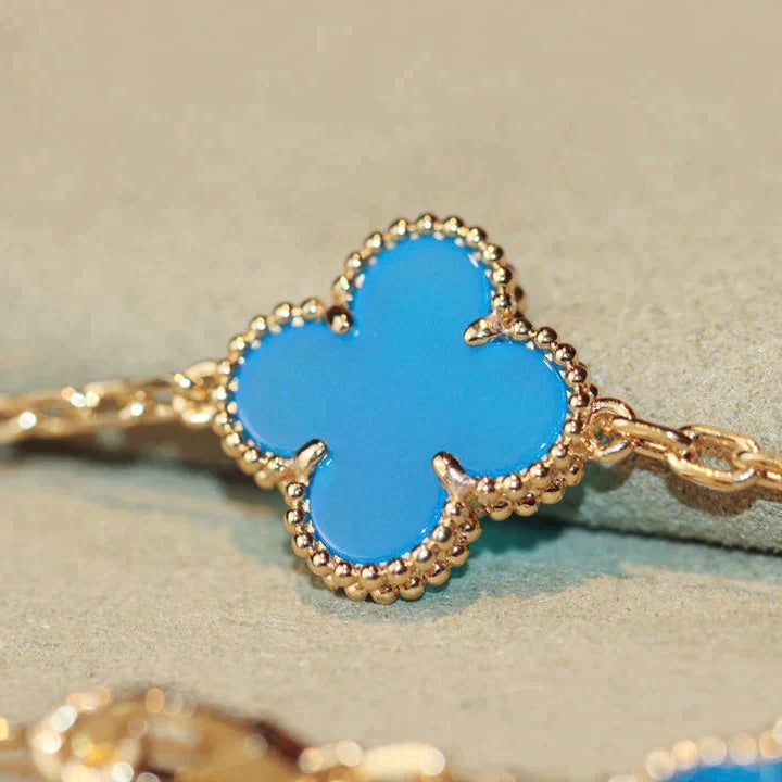 [⭐JeweliWhal]CLOVER 20 MOTIFS TURQUOISE GOLD