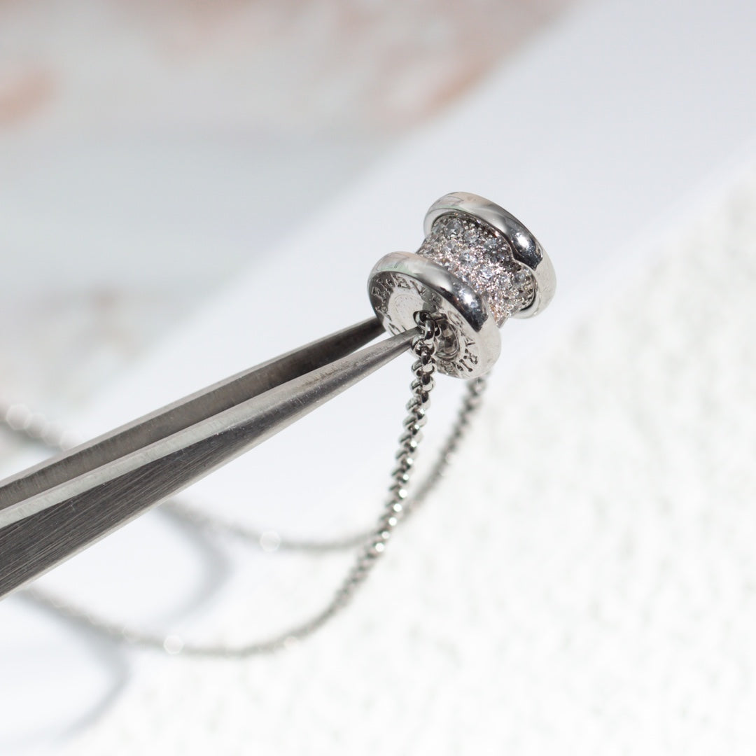 [⭐JeweliWhal]ZERO 1 SILVER DIAMOND NECKLACE