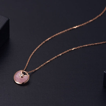 [⭐JeweliWhal]AMULETTE ROSE GOLD PINK MOP NECKLACE
