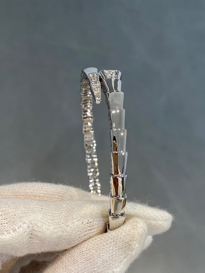 [⭐JeweliWhal]SERPENTI BRACELET DIAMONDS SILVER