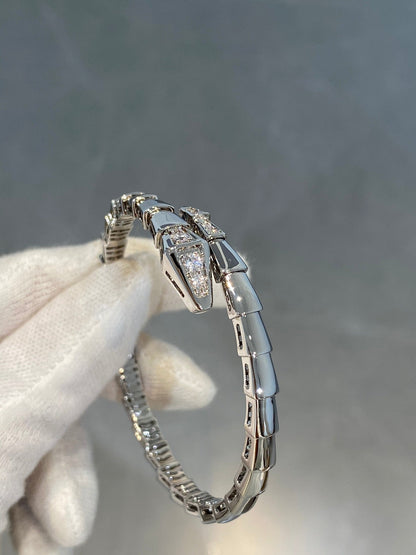 [⭐JeweliWhal]SERPENTI BRACELET DIAMONDS SILVER