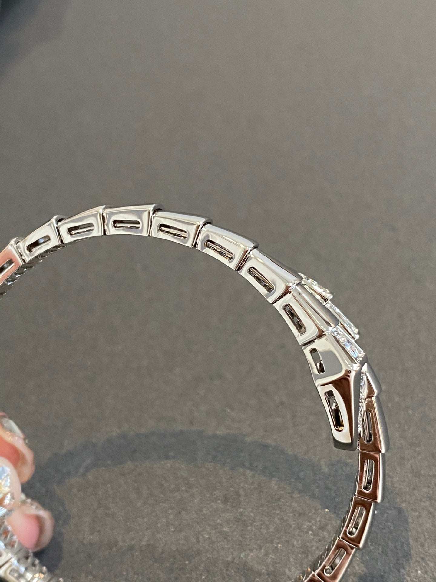 [⭐JeweliWhal]SERPENTI BRACELET DIAMONDS SILVER