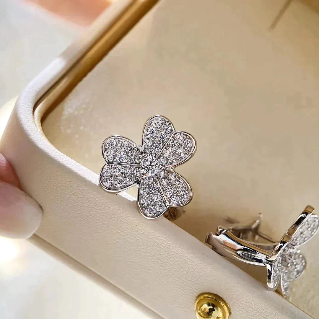 [⭐JeweliWhal]CLOVER COMOS DIAMOND EARRINGS SILVER