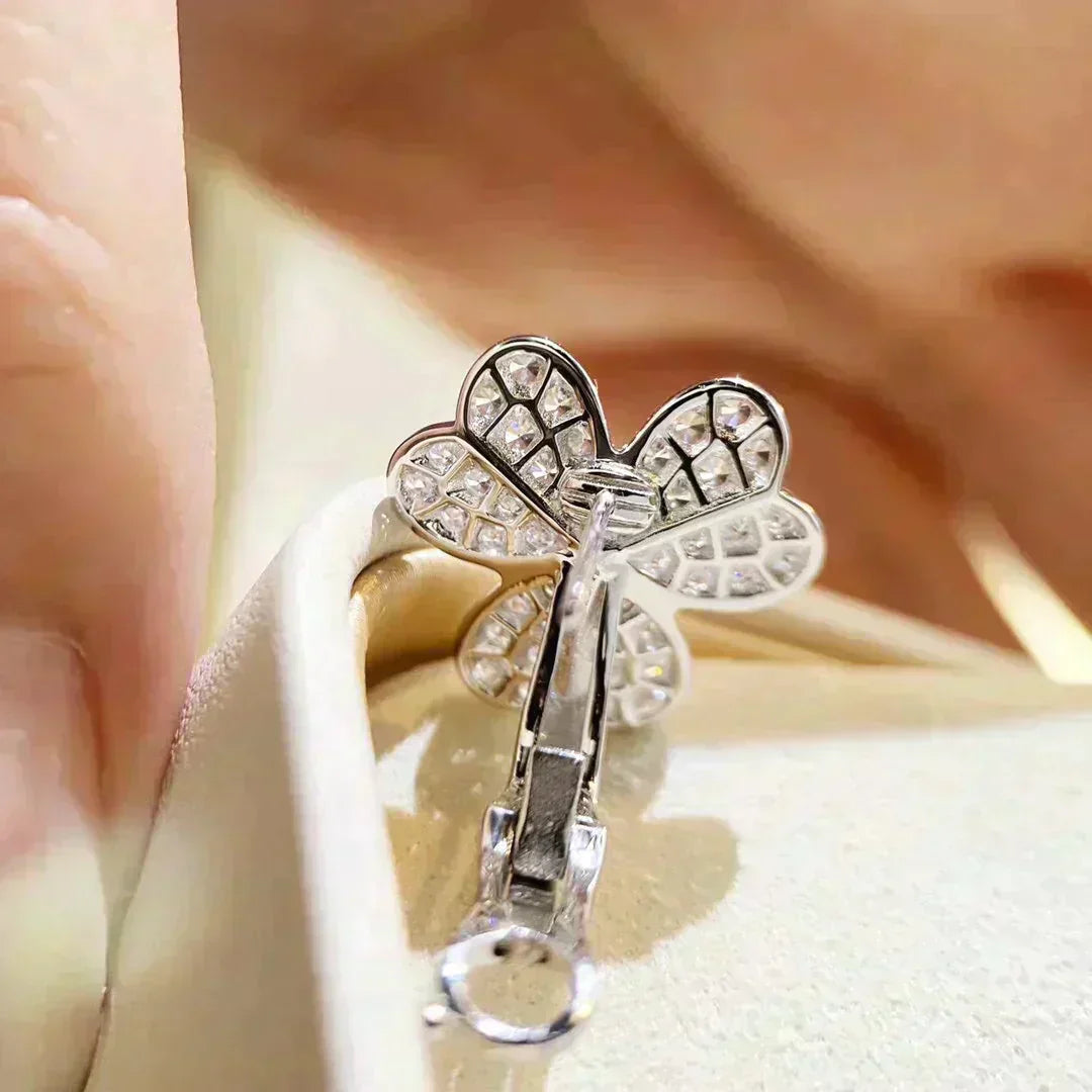 [⭐JeweliWhal]CLOVER COMOS DIAMOND EARRINGS SILVER