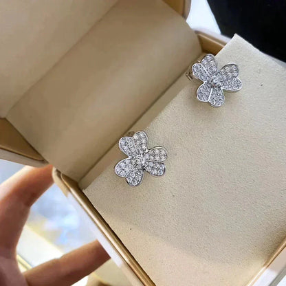 [⭐JeweliWhal]CLOVER COMOS DIAMOND EARRINGS SILVER