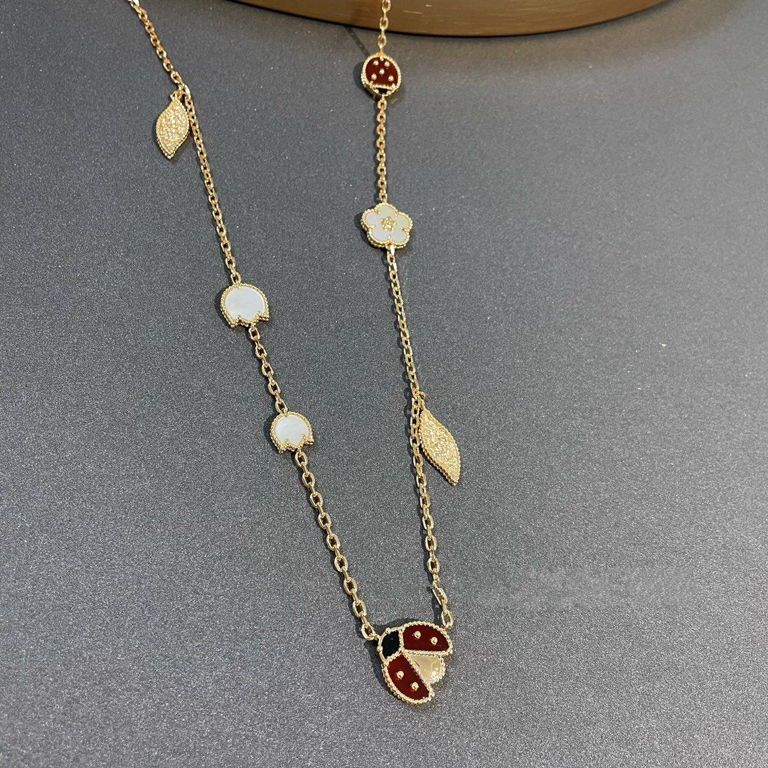 [⭐JeweliWhal]LUCKY SPRING 15 MOTIFS GOLD NECKLACE