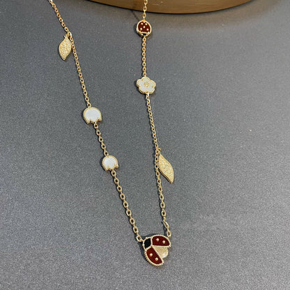 [⭐JeweliWhal]LUCKY SPRING 15 MOTIFS GOLD NECKLACE