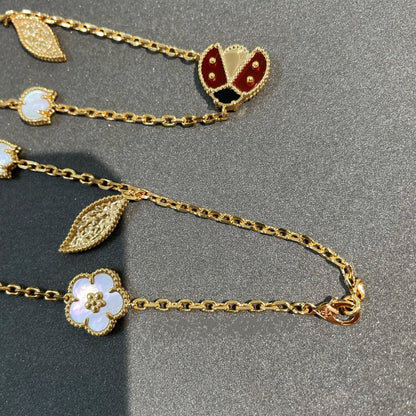 [⭐JeweliWhal]LUCKY SPRING 15 MOTIFS GOLD NECKLACE