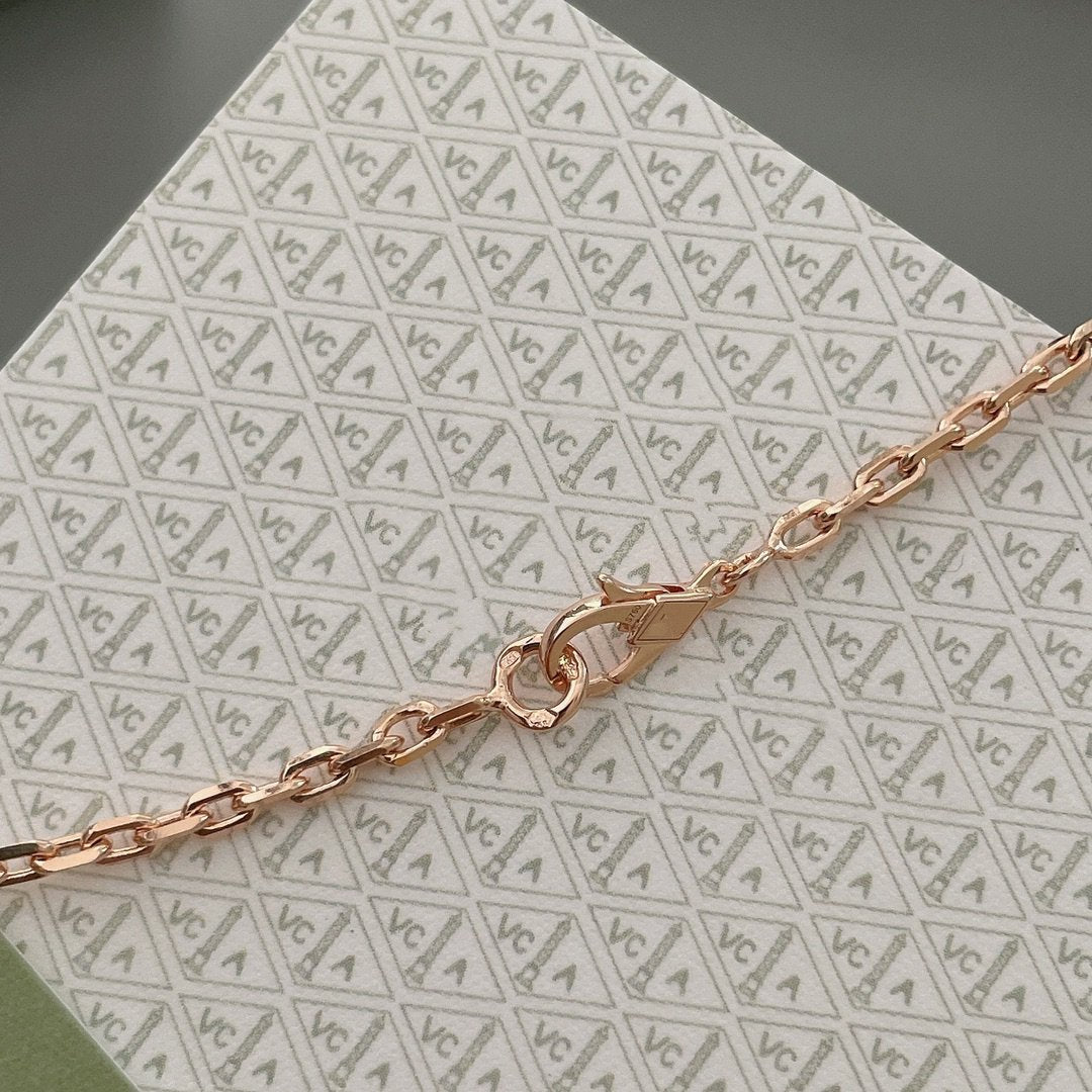 [⭐JeweliWhal]LUCKY SPRING 15 MOTIFS ROSE GOLD NECKLACE