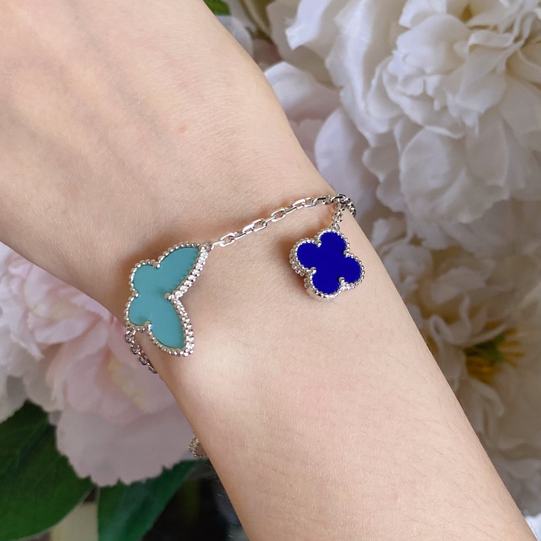 [⭐JeweliWhal]LUCKY SPRING SILVER BRACELET 4 MOTIF