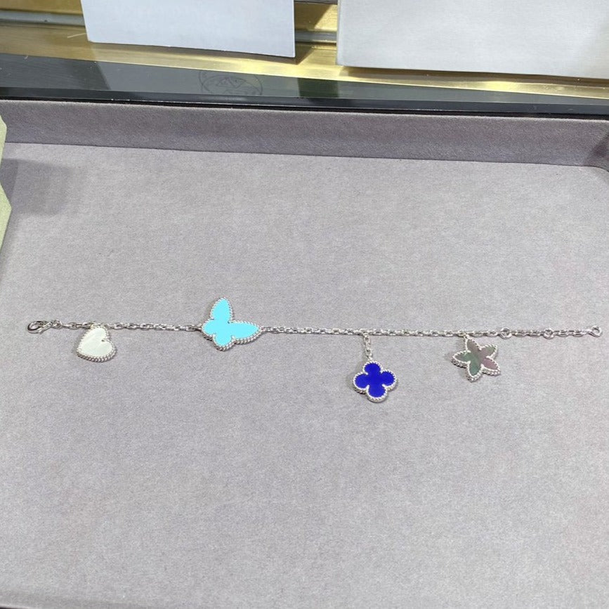 [⭐JeweliWhal]LUCKY SPRING SILVER BRACELET 4 MOTIF
