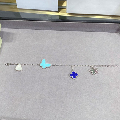 [⭐JeweliWhal]LUCKY SPRING SILVER BRACELET 4 MOTIF
