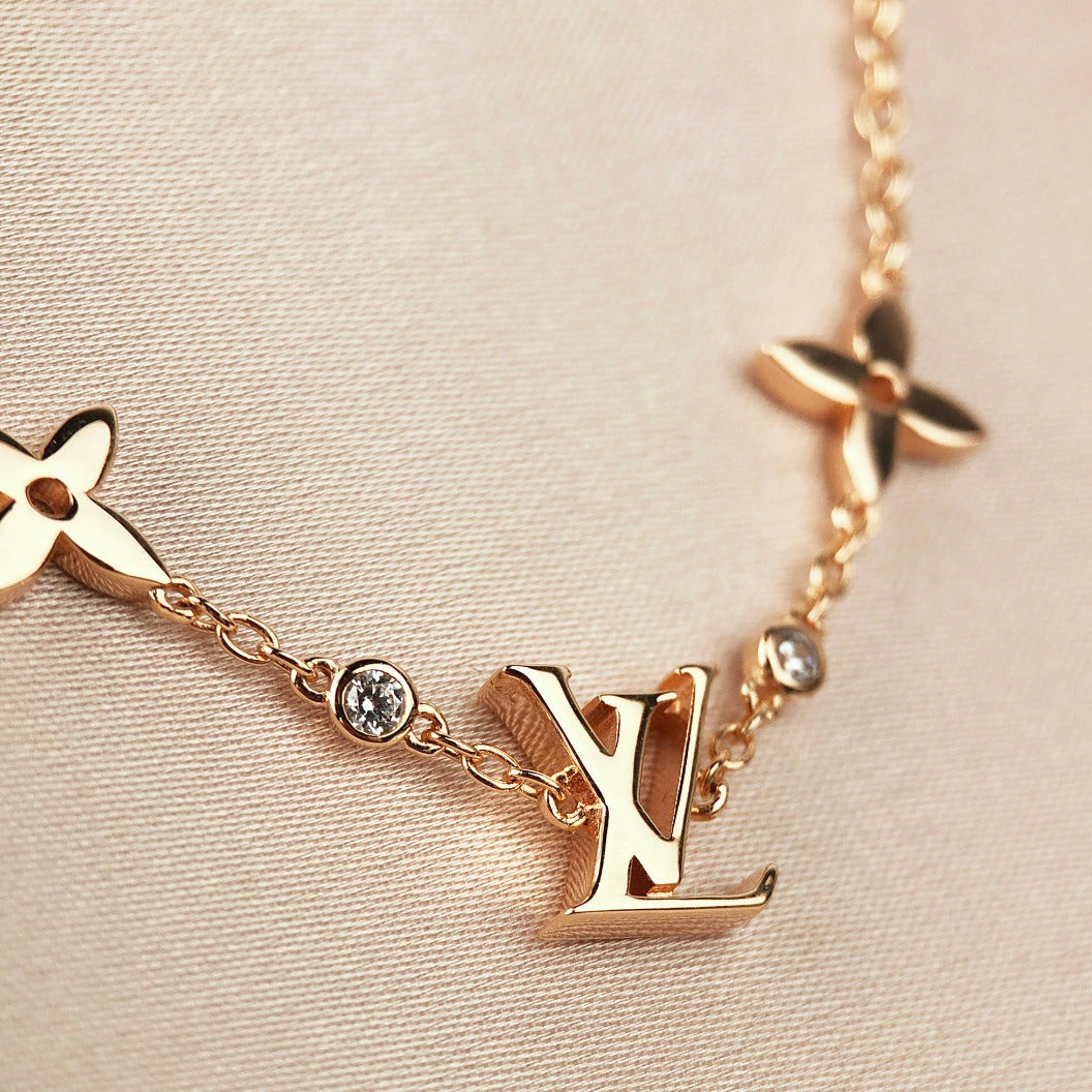 [⭐JeweliWhal]STAR AND SUN 7 MOTIFS GOLD BRACELET