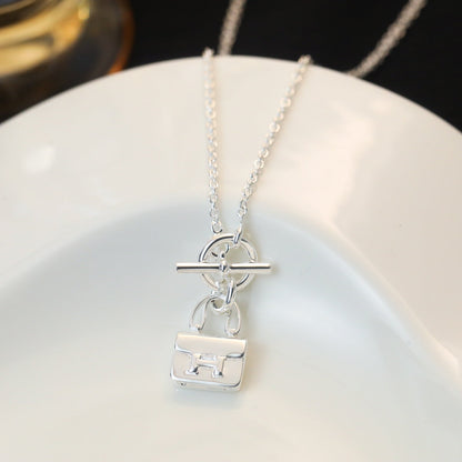 [⭐JeweliWhal]POP H PEDANT SILVER NECKLACE