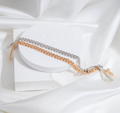 [⭐JeweliWhal]KELLY CHAIN SILVER DIAMOND BRACELET