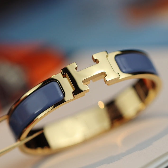 [⭐JeweliWhal]H BRACELET 12MM BLUE GRAY