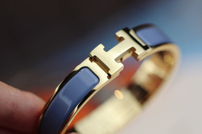 [⭐JeweliWhal]H BRACELET 12MM BLUE GRAY