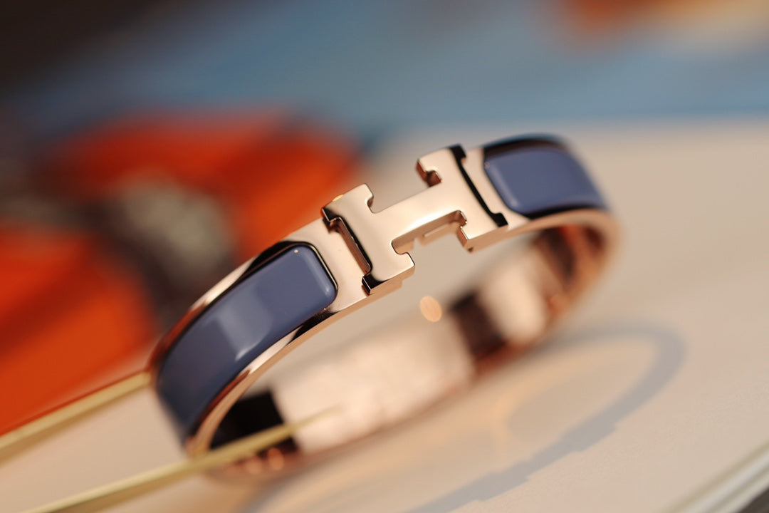 [⭐JeweliWhal]H BRACELET 12MM BLUE GRAY