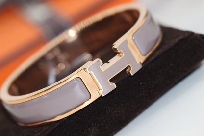 [⭐JeweliWhal]H BRACELET 12MM BROWN