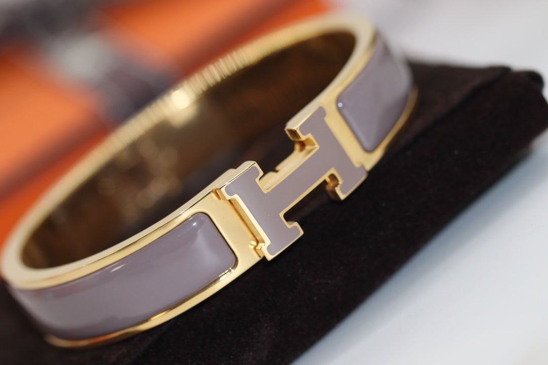 [⭐JeweliWhal]H BRACELET 12MM BROWN