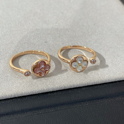 [⭐JeweliWhal]SUN 1 DIAMOND PINK MOP RING