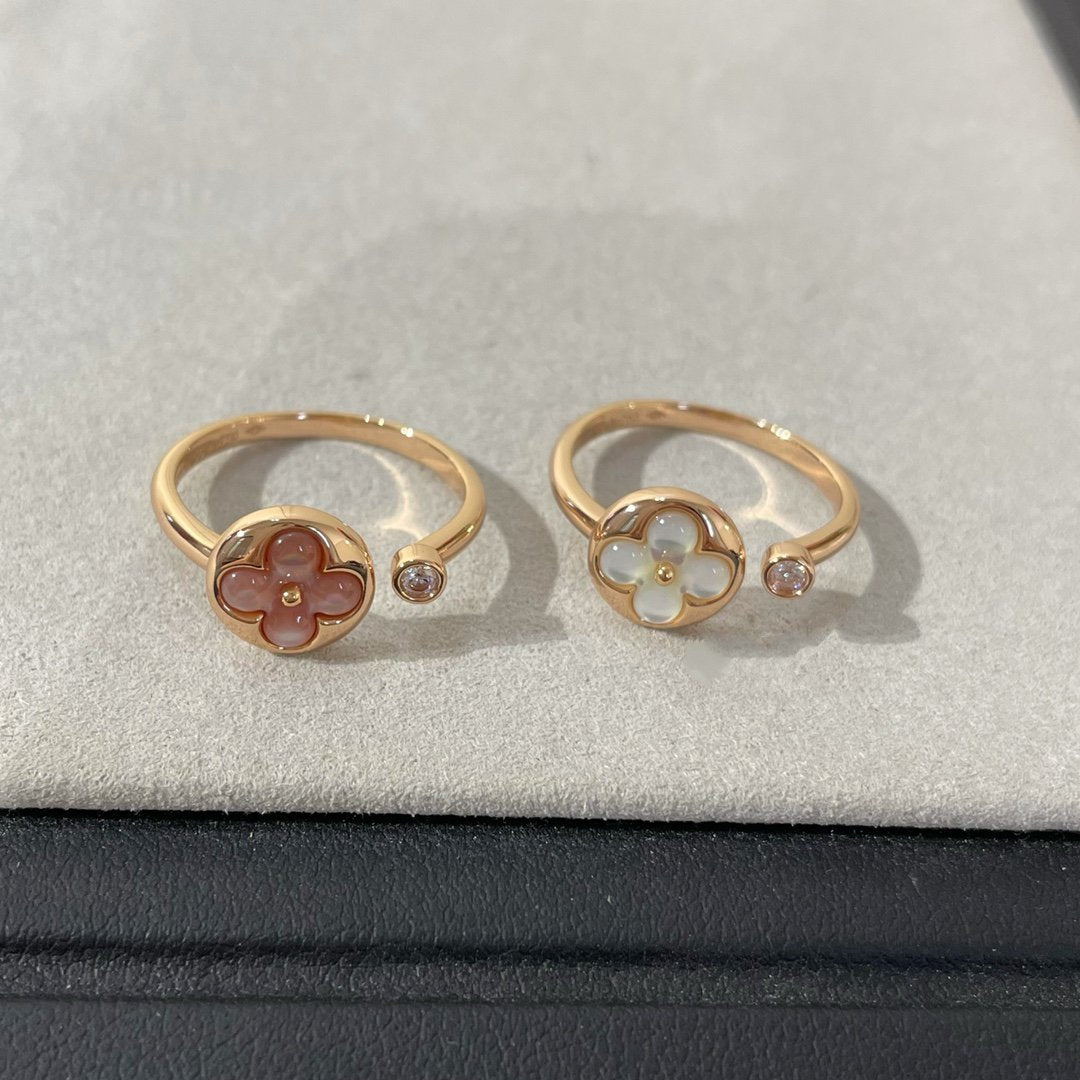 [⭐JeweliWhal]SUN 1 DIAMOND PINK MOP RING