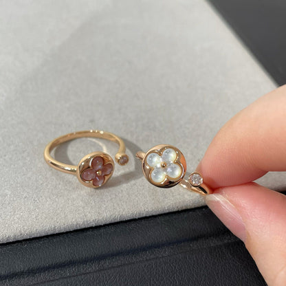 [⭐JeweliWhal]SUN 1 DIAMOND PINK MOP RING