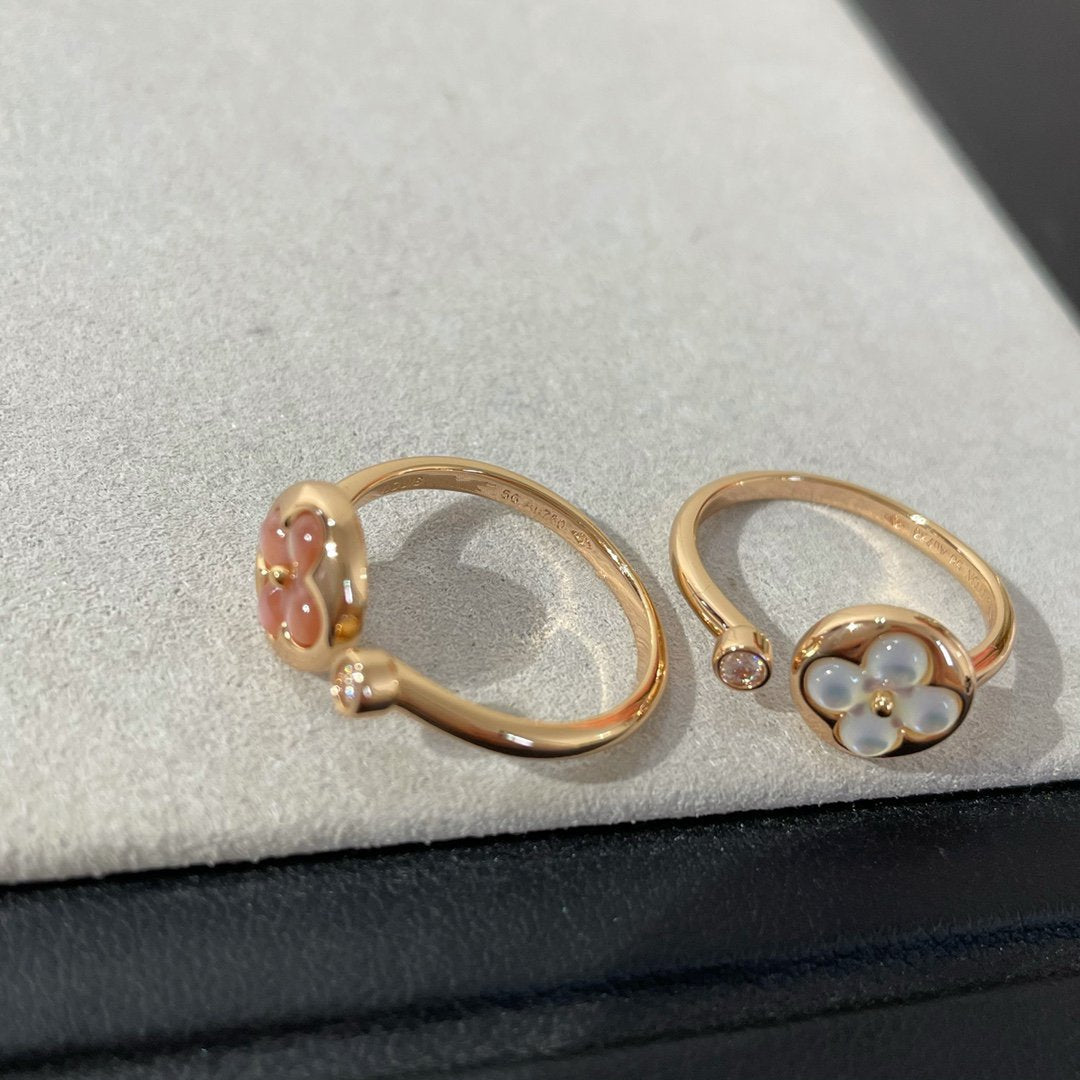 [⭐JeweliWhal]SUN 1 DIAMOND PINK MOP RING