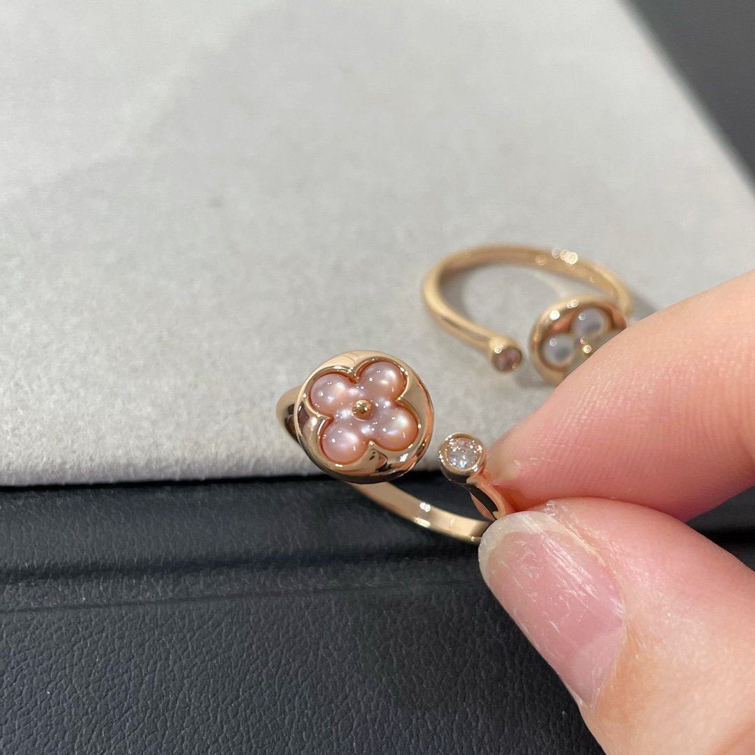 [⭐JeweliWhal]SUN 1 DIAMOND PINK MOP RING