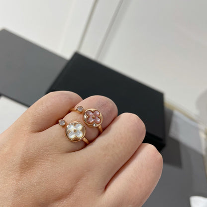 [⭐JeweliWhal]SUN 1 DIAMOND PINK MOP RING