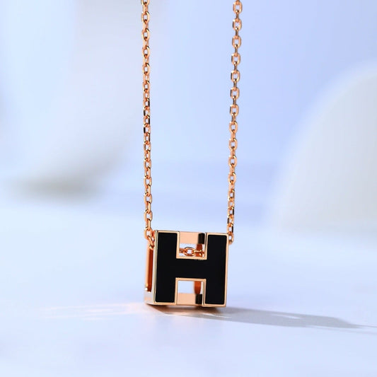 [⭐JeweliWhal]H CAGE PINK GOLD NECKLACE