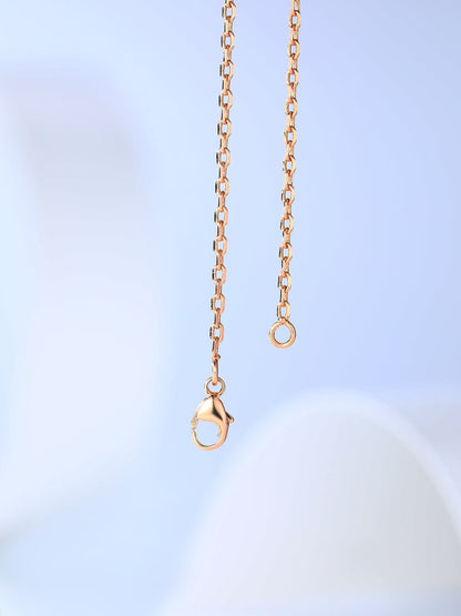 [⭐JeweliWhal]H CAGE PINK GOLD NECKLACE
