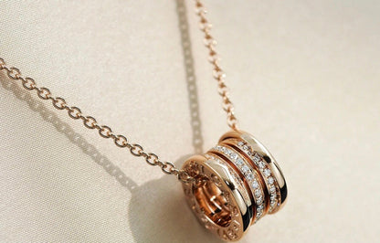 [⭐JeweliWhal]ZERO 1 PINK GOLD DIAMOND NECKLACE