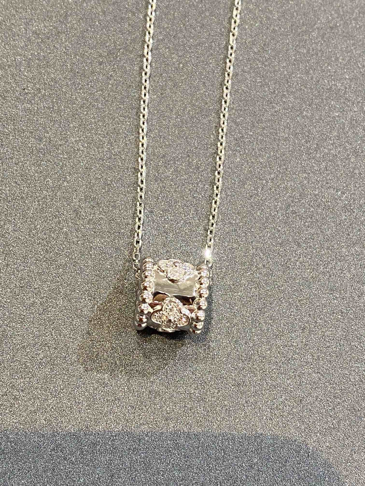 [⭐JeweliWhal]PERLEE PEDANT SIVLER DIAMOND NECKLACE
