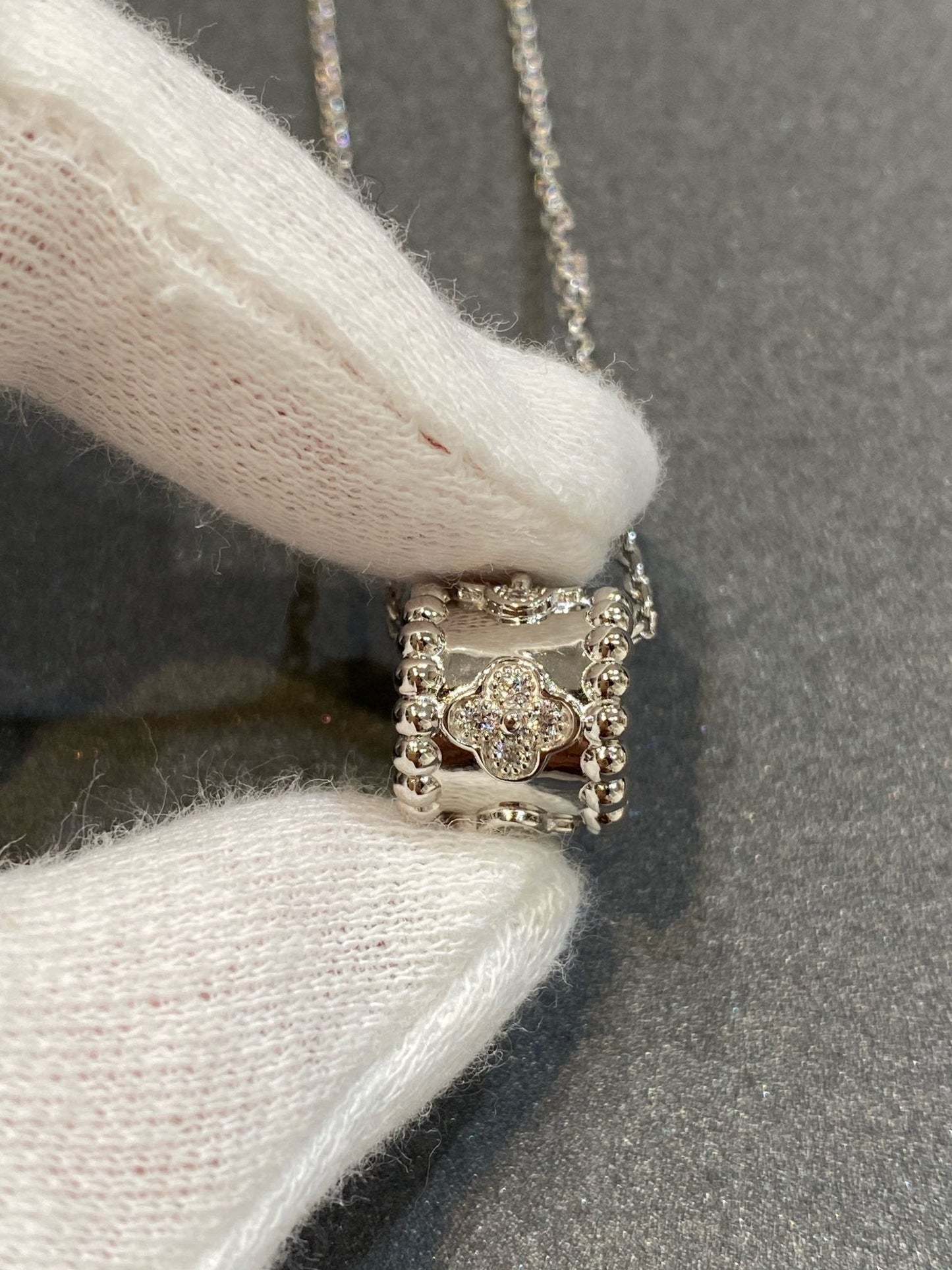 [⭐JeweliWhal]PERLEE PEDANT SIVLER DIAMOND NECKLACE
