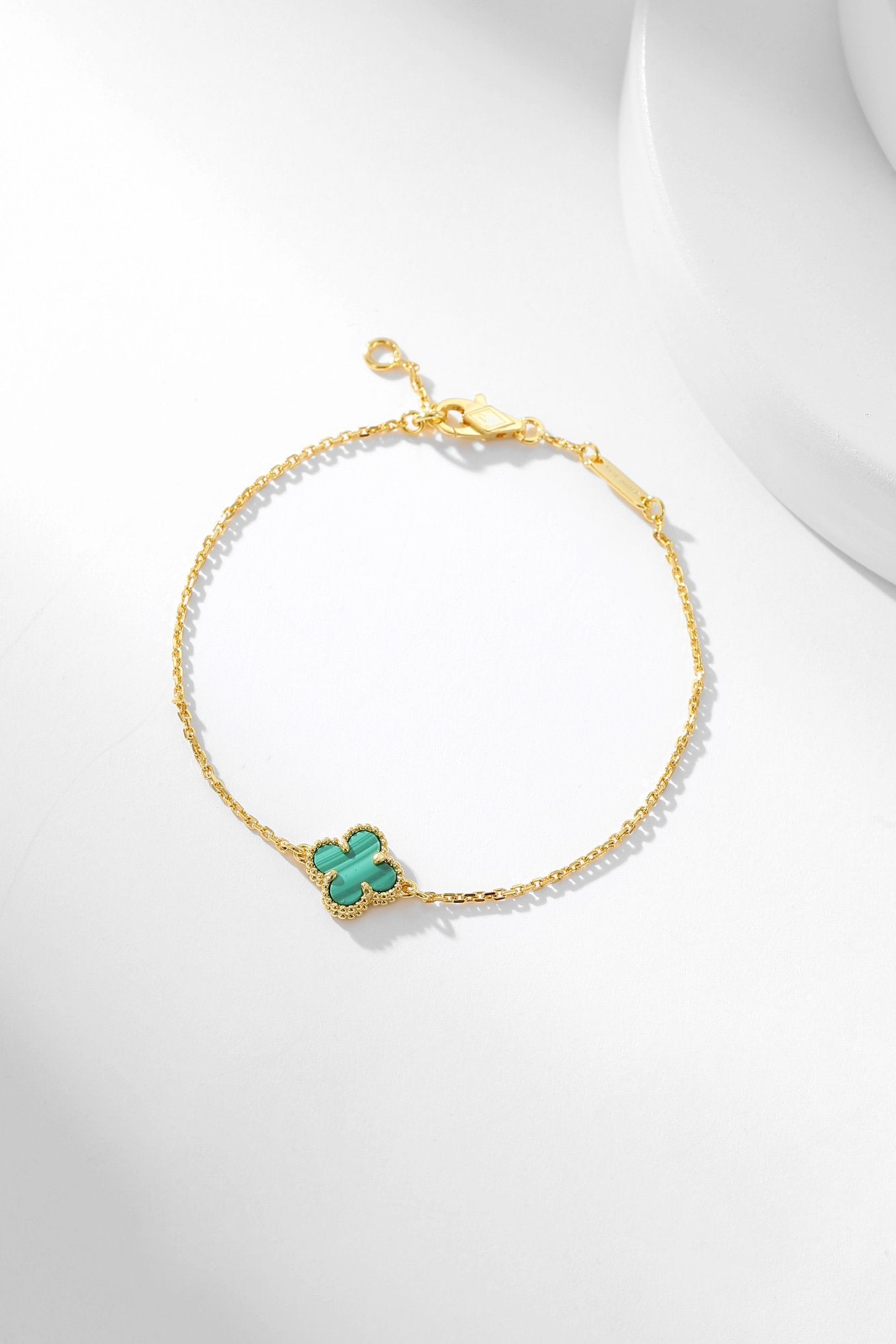 [⭐JeweliWhal]CLOVER BRACELET MALACHITE 1 MOTIF